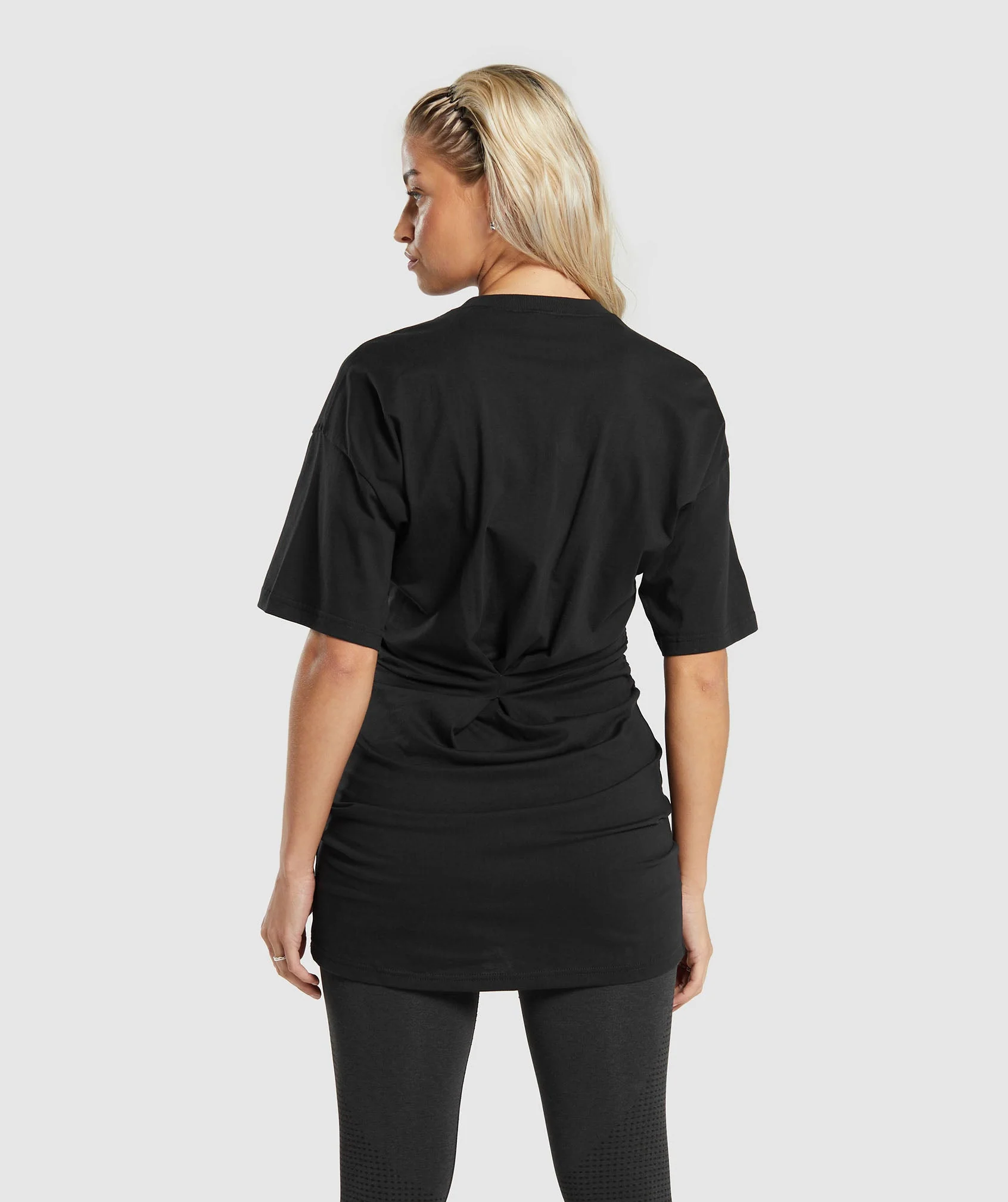 Lifting Longline T-Shirt Dress Black