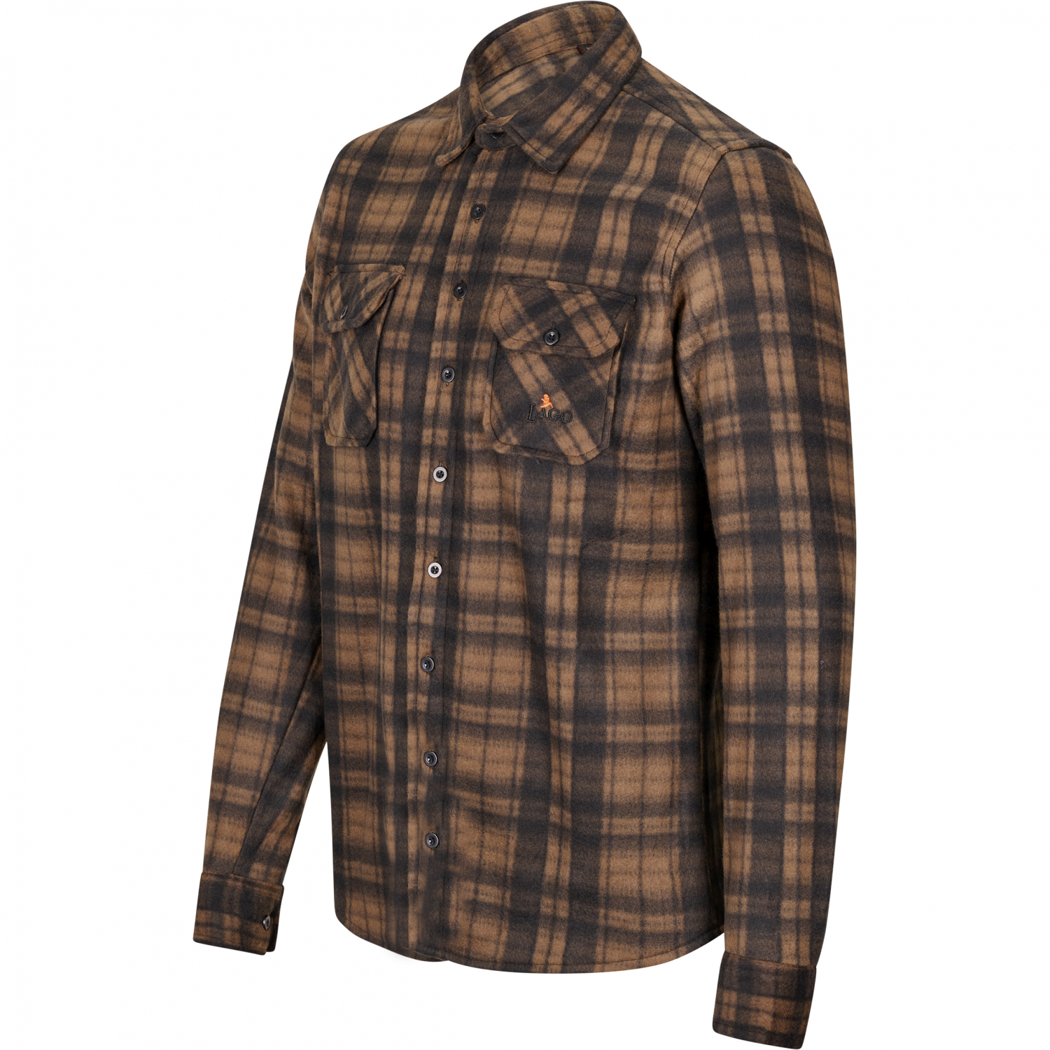il Lago Basic Fleece Shirt Eifelland Men (Brown)