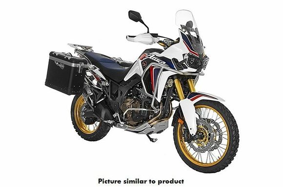 Touratech ZEGA Pro 31/38 suitcase - Gray support included - Black anodizedRef: Trt01713A / 01-402-5732-0