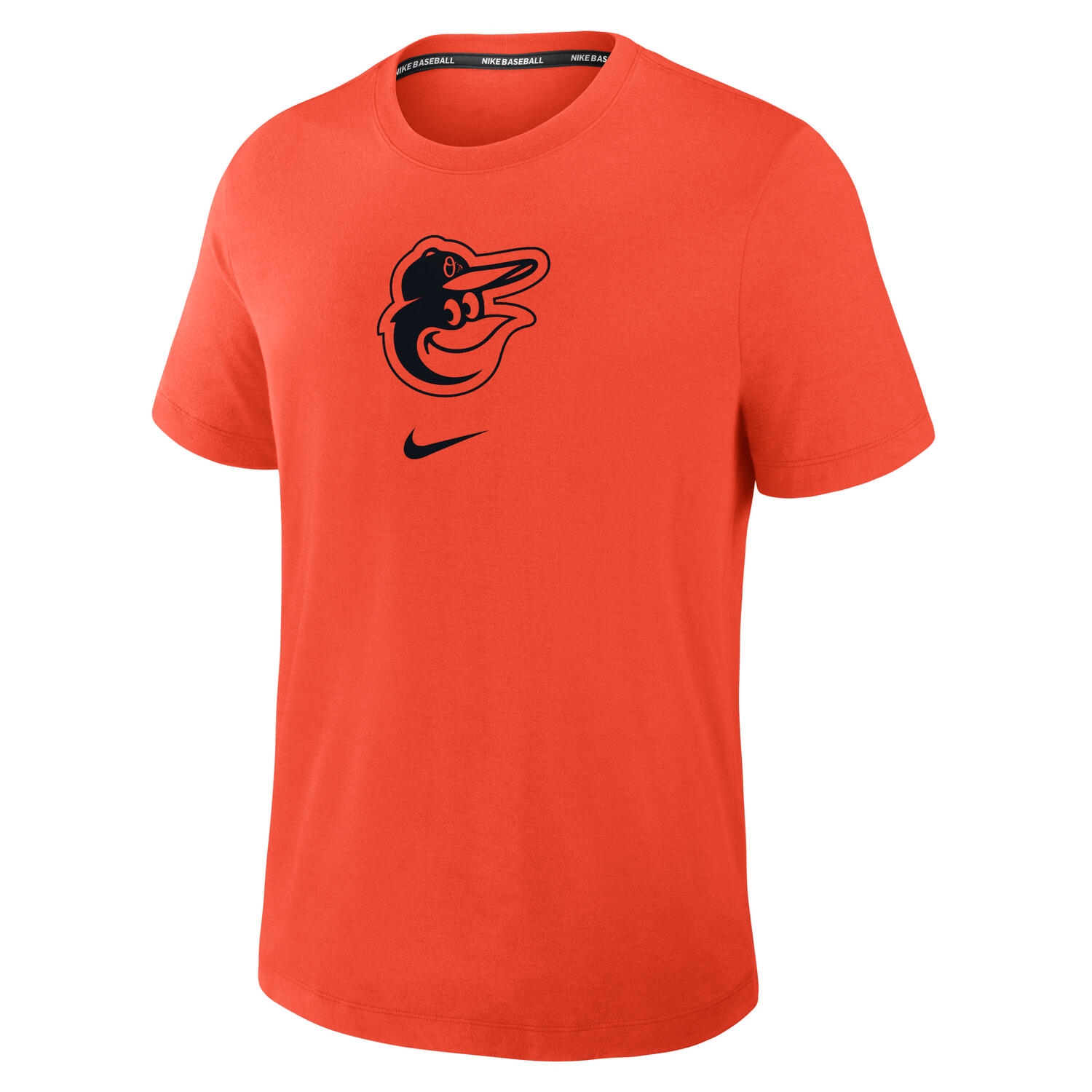 Baltimore Orioles Early Work 2025 MLB Authentic Nike Tri-Blend T-Shirt Orange