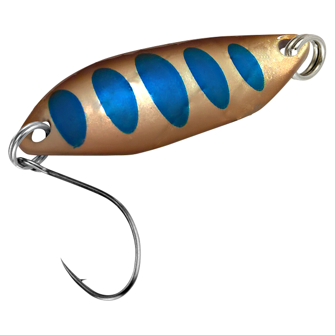 FTM Trout Spoon Hit (3.3 g, Copper\/Blue Dots)