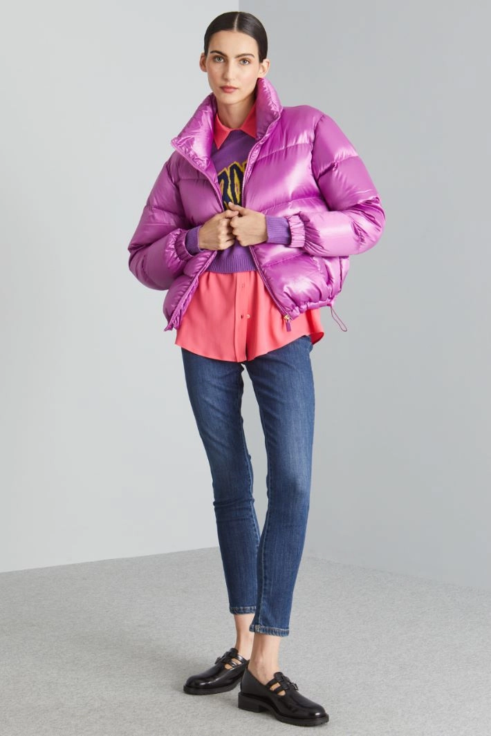 Short down jacket - VIOLET
