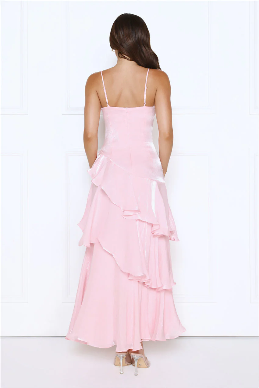 Peachy Glow Maxi Dress Pink