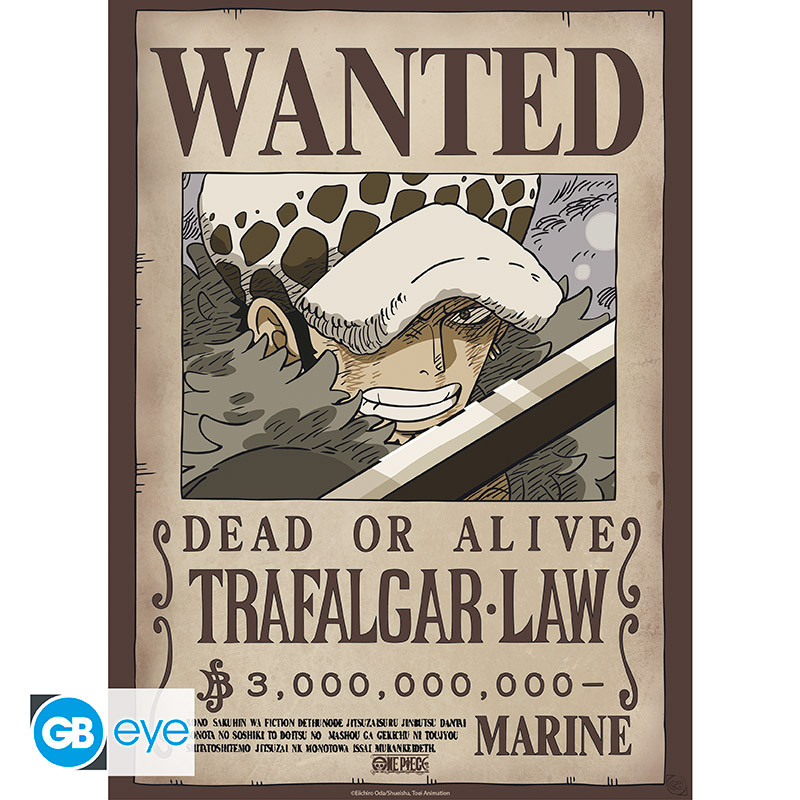 ONE PIECE Set 2 Chibi Posters Wanted Law & Kid