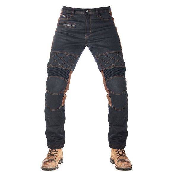 Sergeant 2 - Black / Brown Motorcycle Motorcycle PantsRef : FUE0008