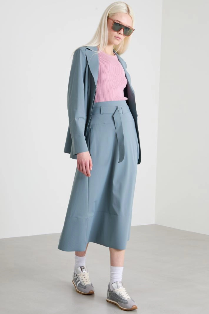 Ribbed crew neck tank top - PINK