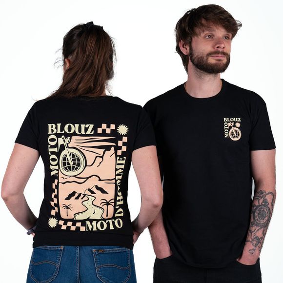 T-Shirt Motoblouz X MOTODHOMME - FEMME - 20ANS - NoirRef : MB0421