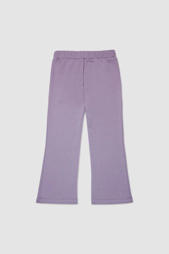 Fleece trousers KID - LILAC
