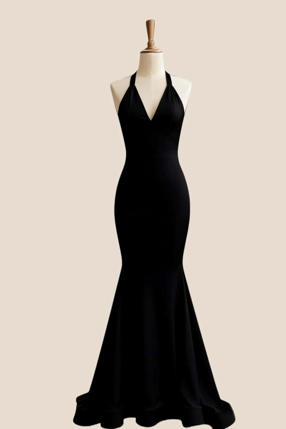 Yellow V Neck Mermaid Prom Dress with Train