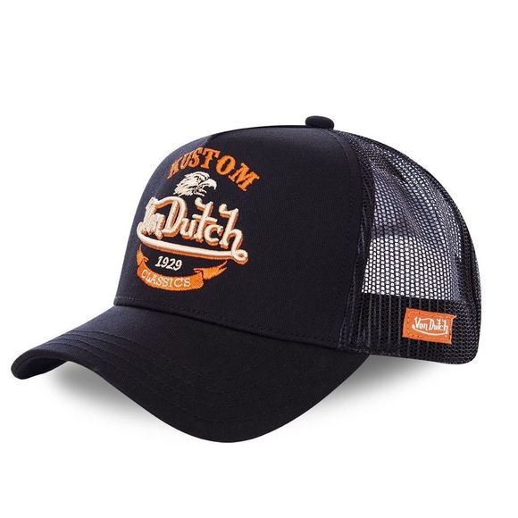 Casquette Von Dutch TRUCKER NOIR - NoirRef : VDH0113 / VD/0/CAS1/EAG/BLK-TU