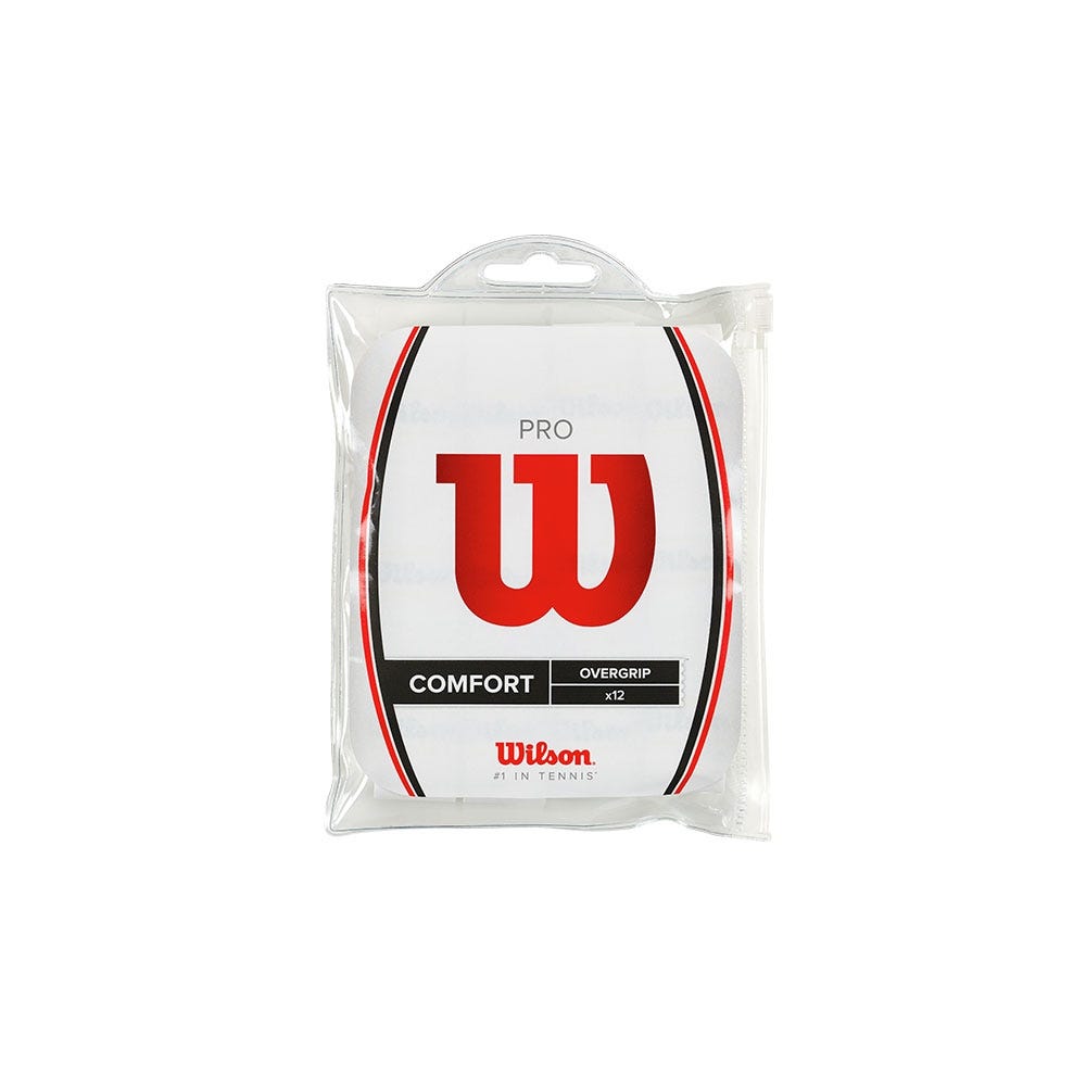 WILSON PRO OVERGRIP COMFORT 12PK WHITE