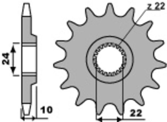 PBR Standard Steel Output Sprocket 402 - 520Ref: Pbr00841A / 1077692001