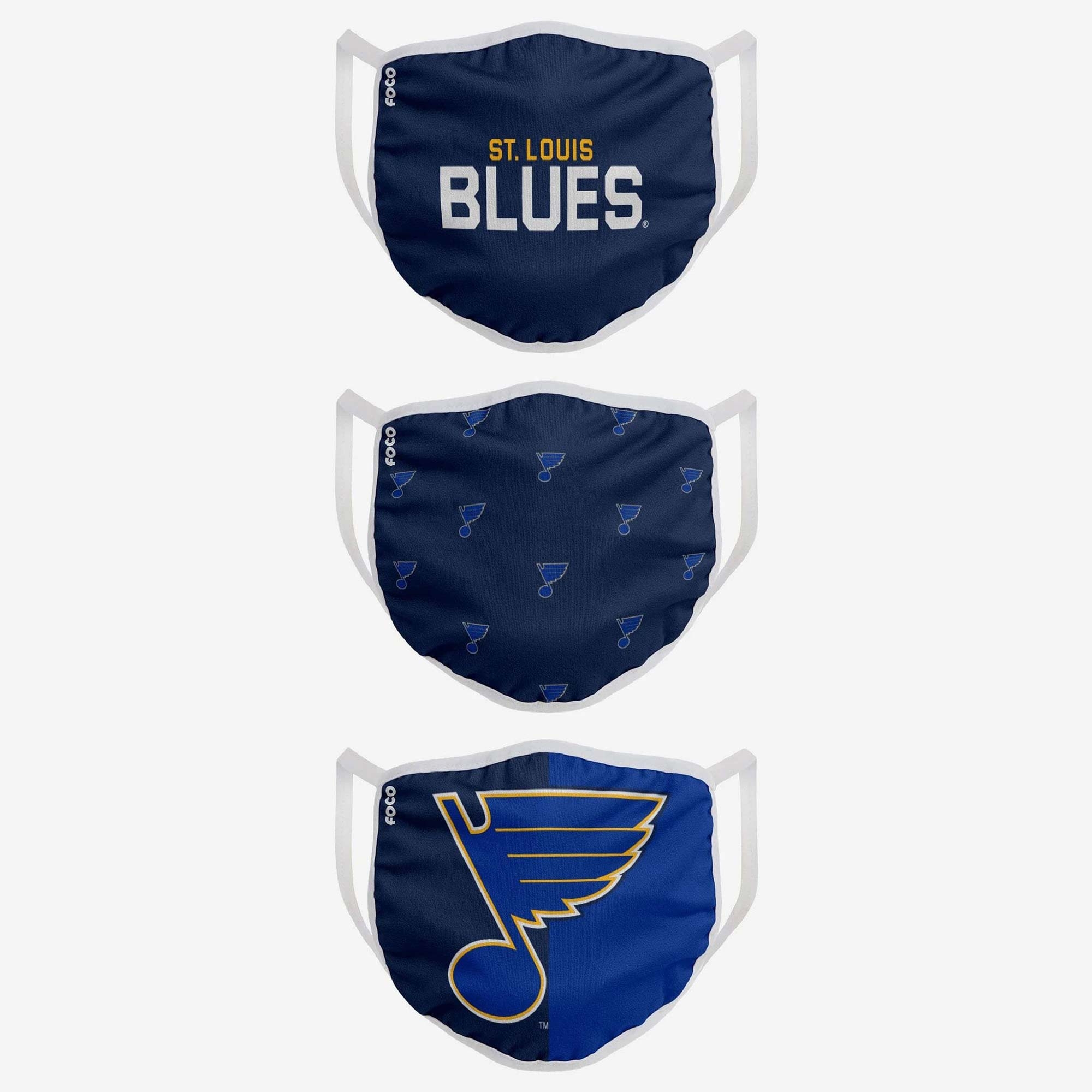 St. Louis Blues Face Covering NHL Face Mask (3-Pack)