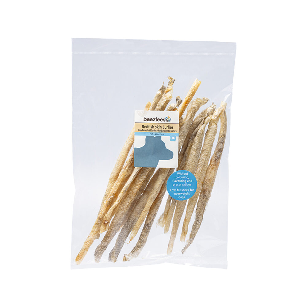 Beeztees Red Fish Skin Curlies - 100 g