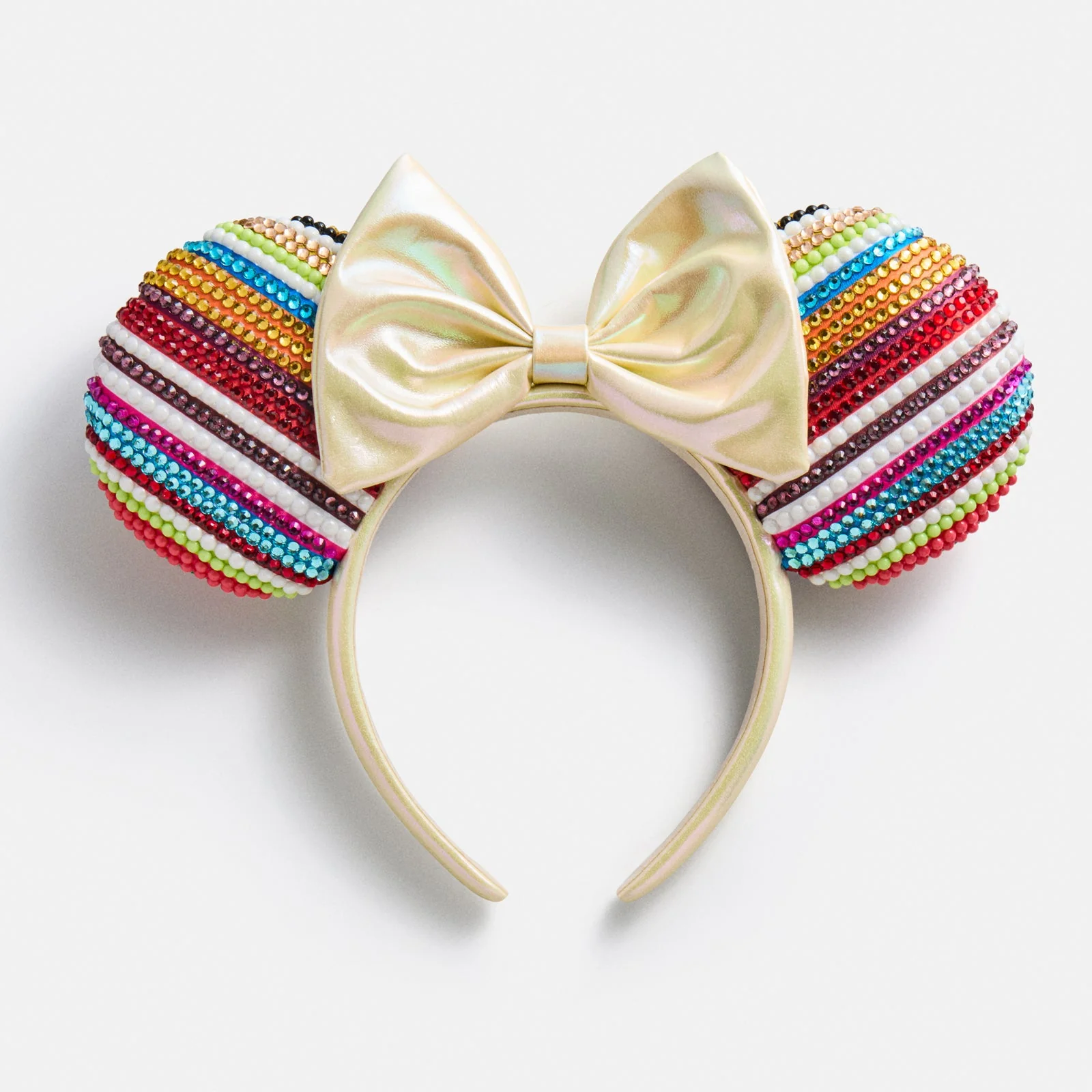 Disney Minnie Mouse Striped Ears Headband - Minnie Mouse Multicolored Ears Disney Ears