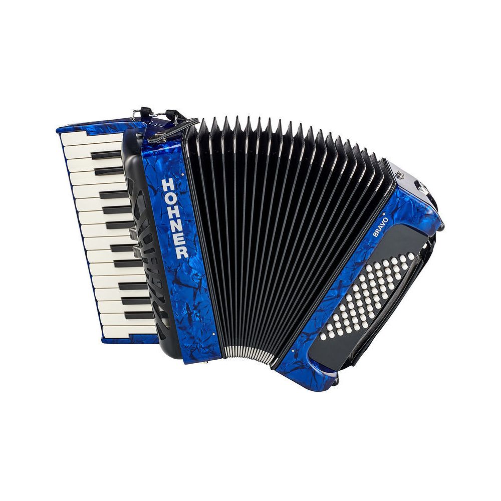 Hohner Bravo II 48 Blue silent key – Thomann Ireland