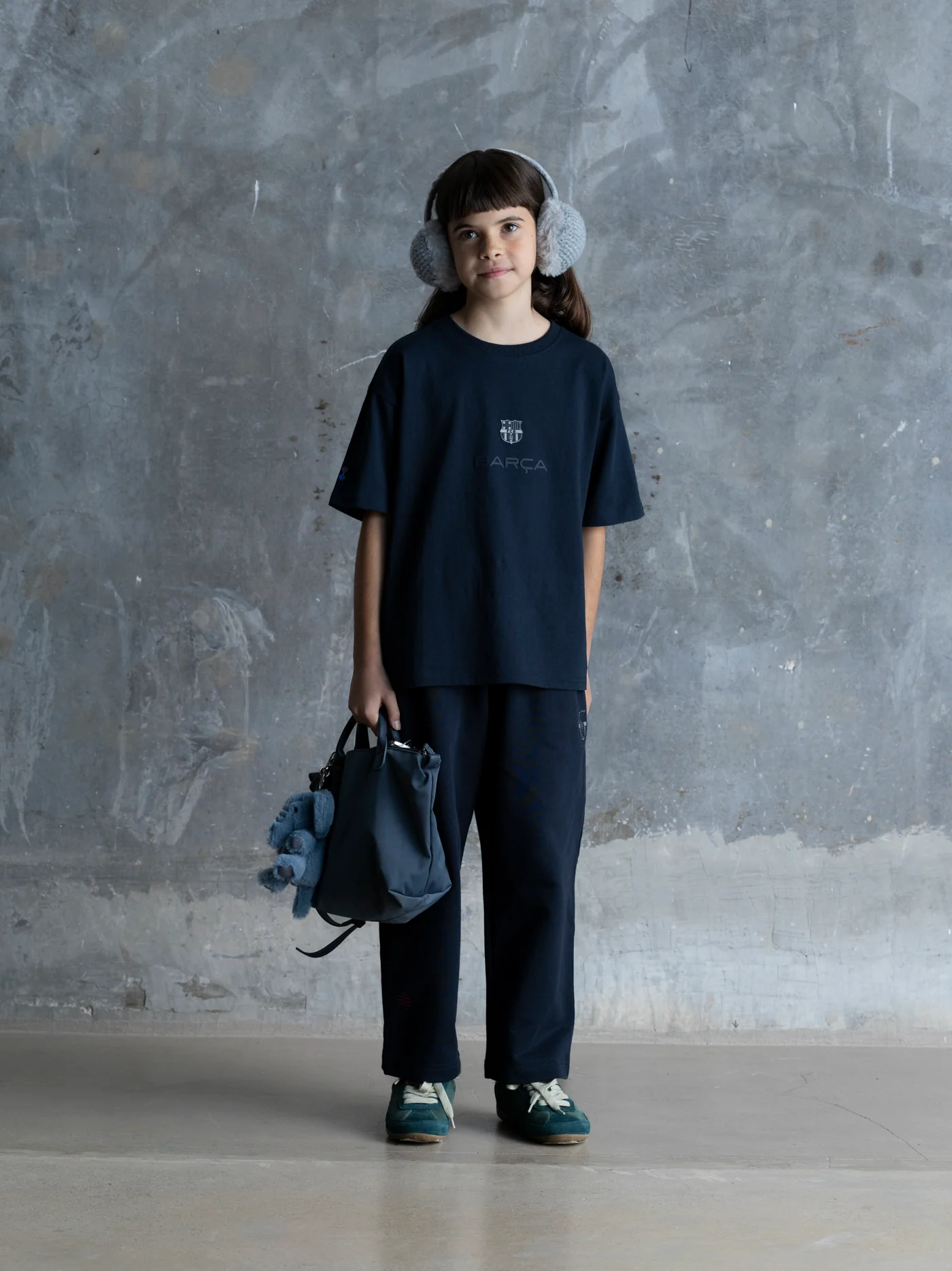 T-shirt Junior Navy Barça Organic Goals