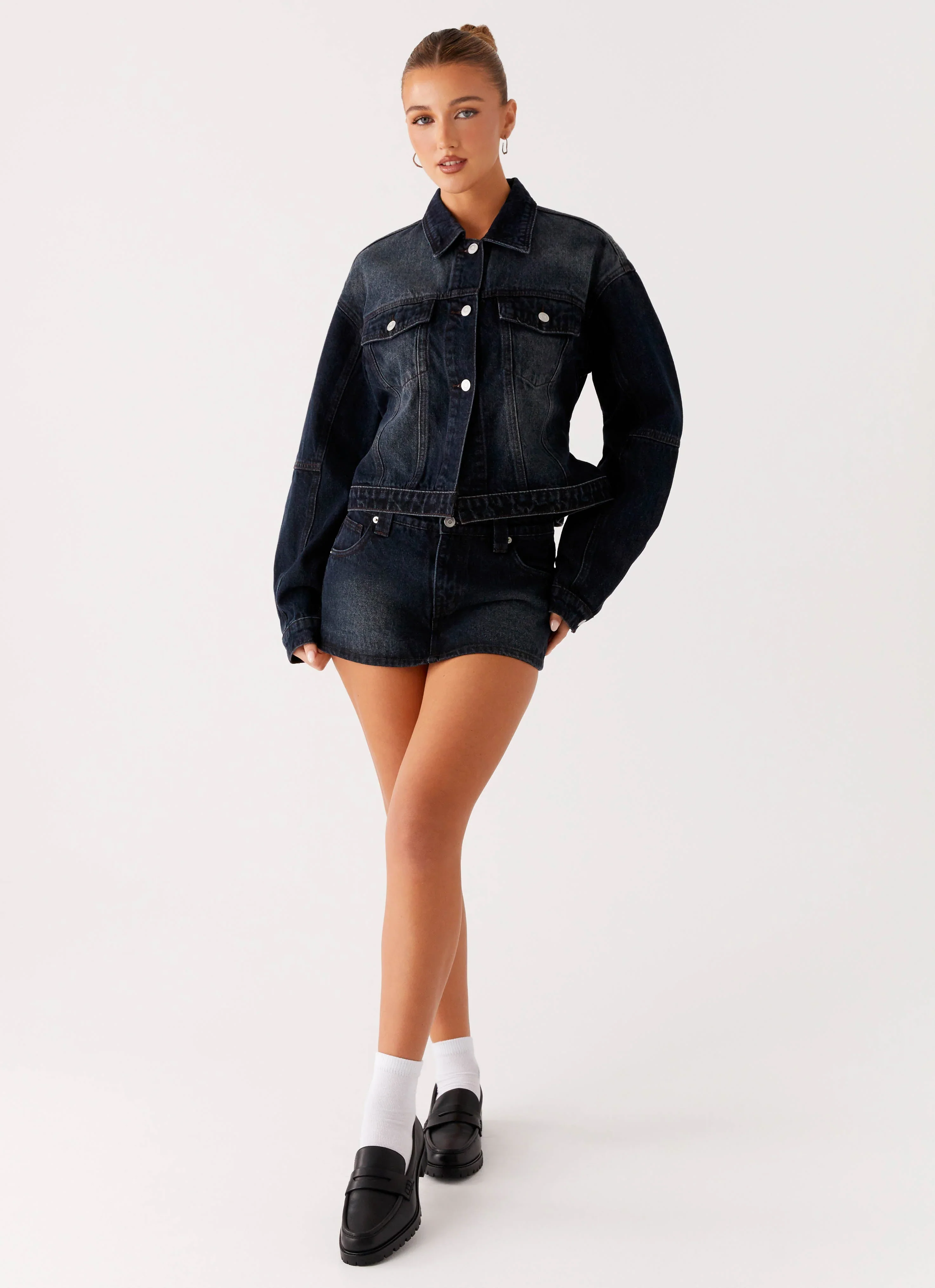 Tropics Denim Jacket - Washed Dark Blue