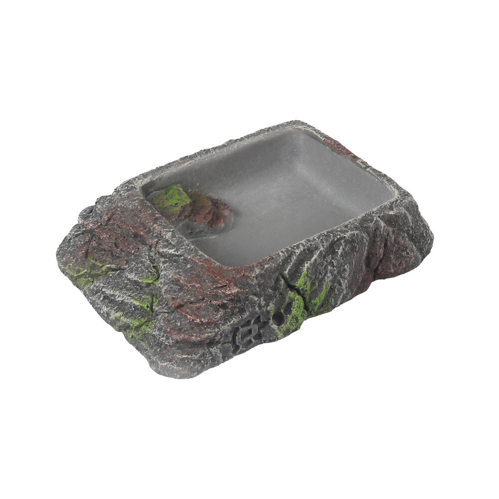 Terra Della Square Water Bowl Rock - XXL - 30,9 x 21,5 x 6,3 cm