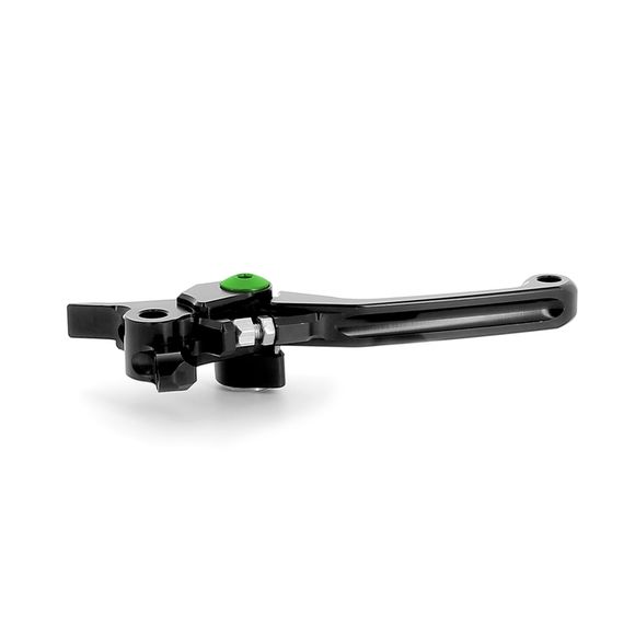 Brake and clutch levers foldable ART black/green screw by pairRef: ART00026A / 1060941