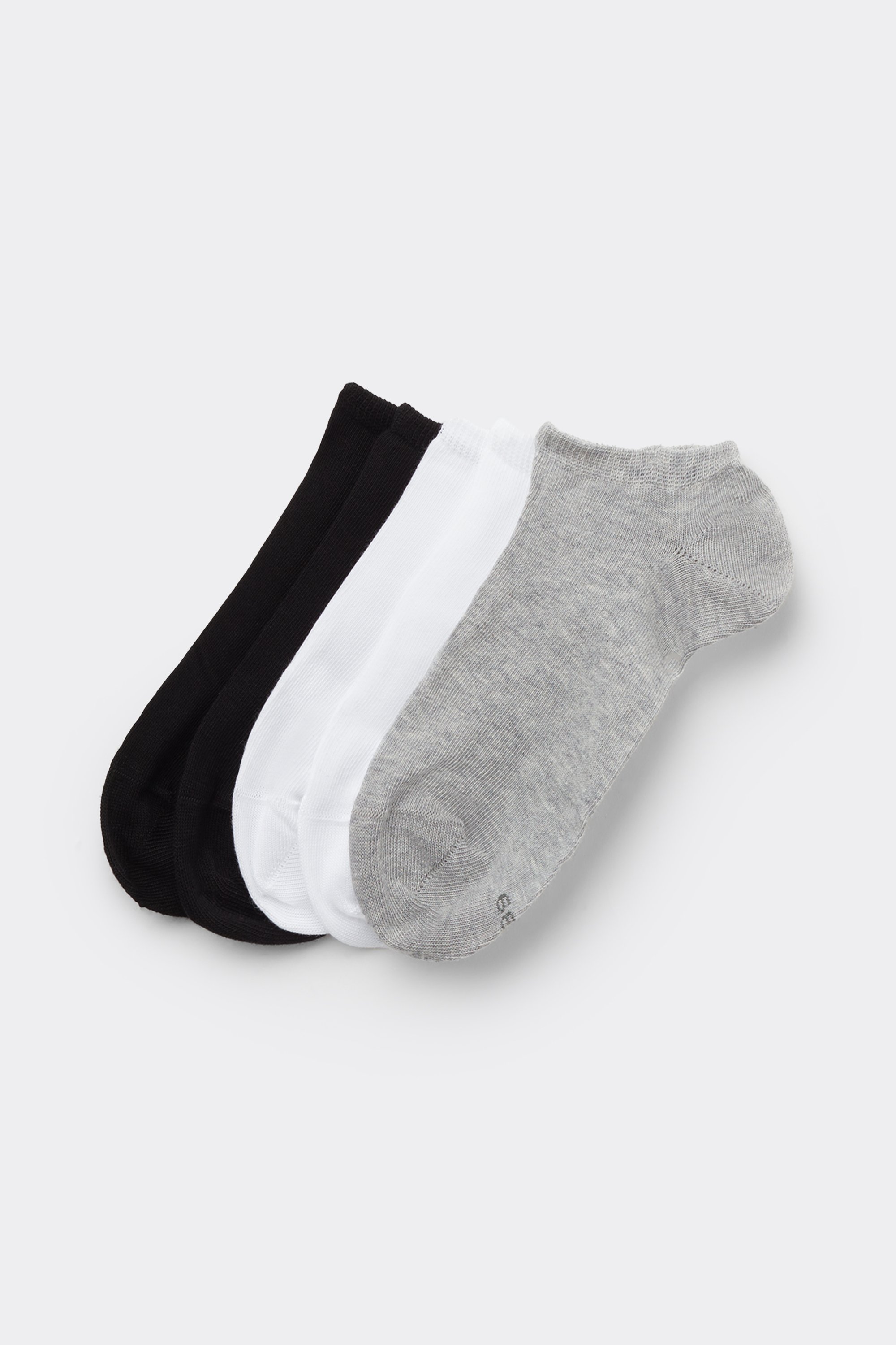 5 Pairs of Unisex Plain Colour Cotton Trainer Socks