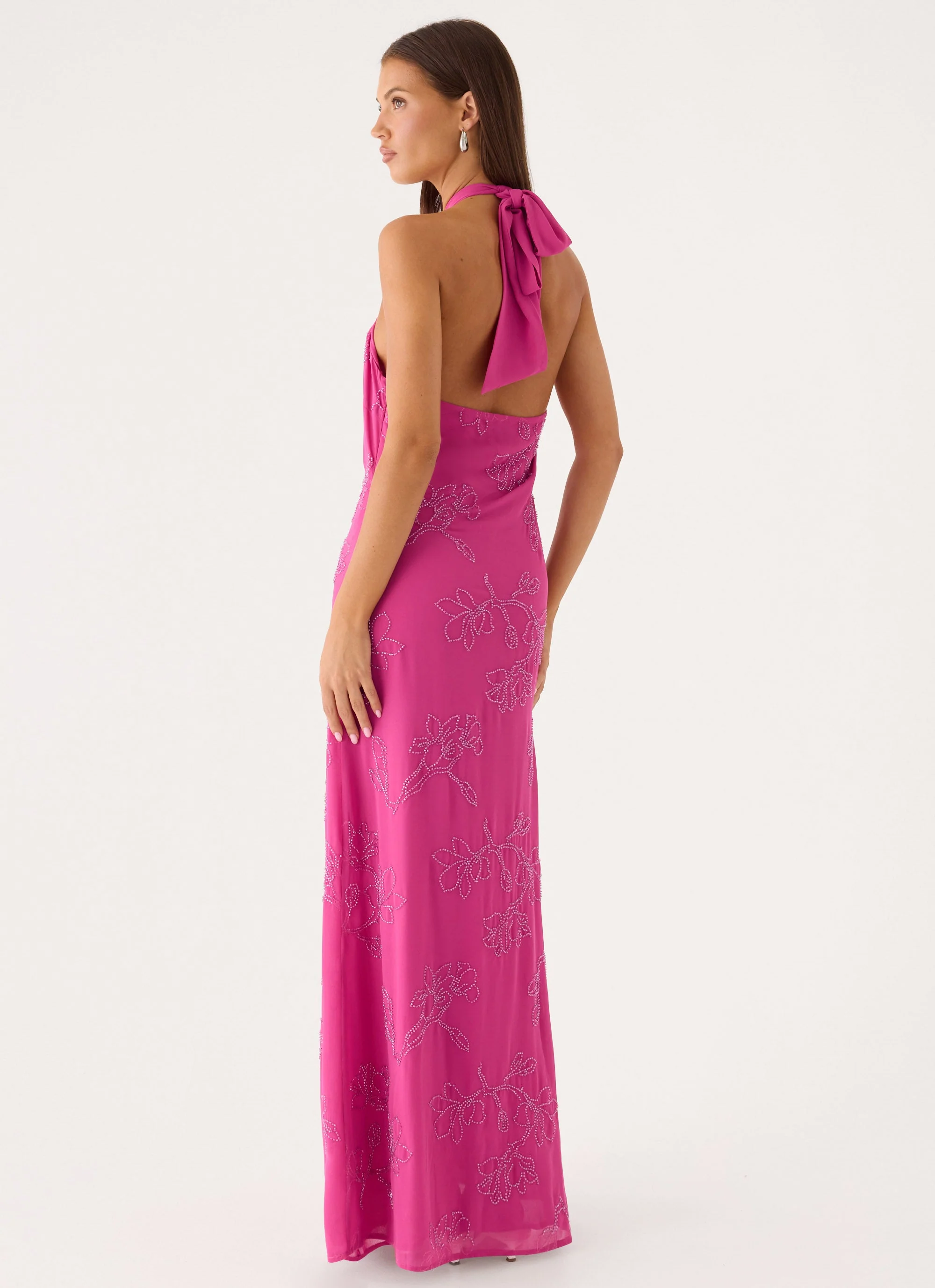 Cliffs Edge Maxi Dress - Berry Kiss