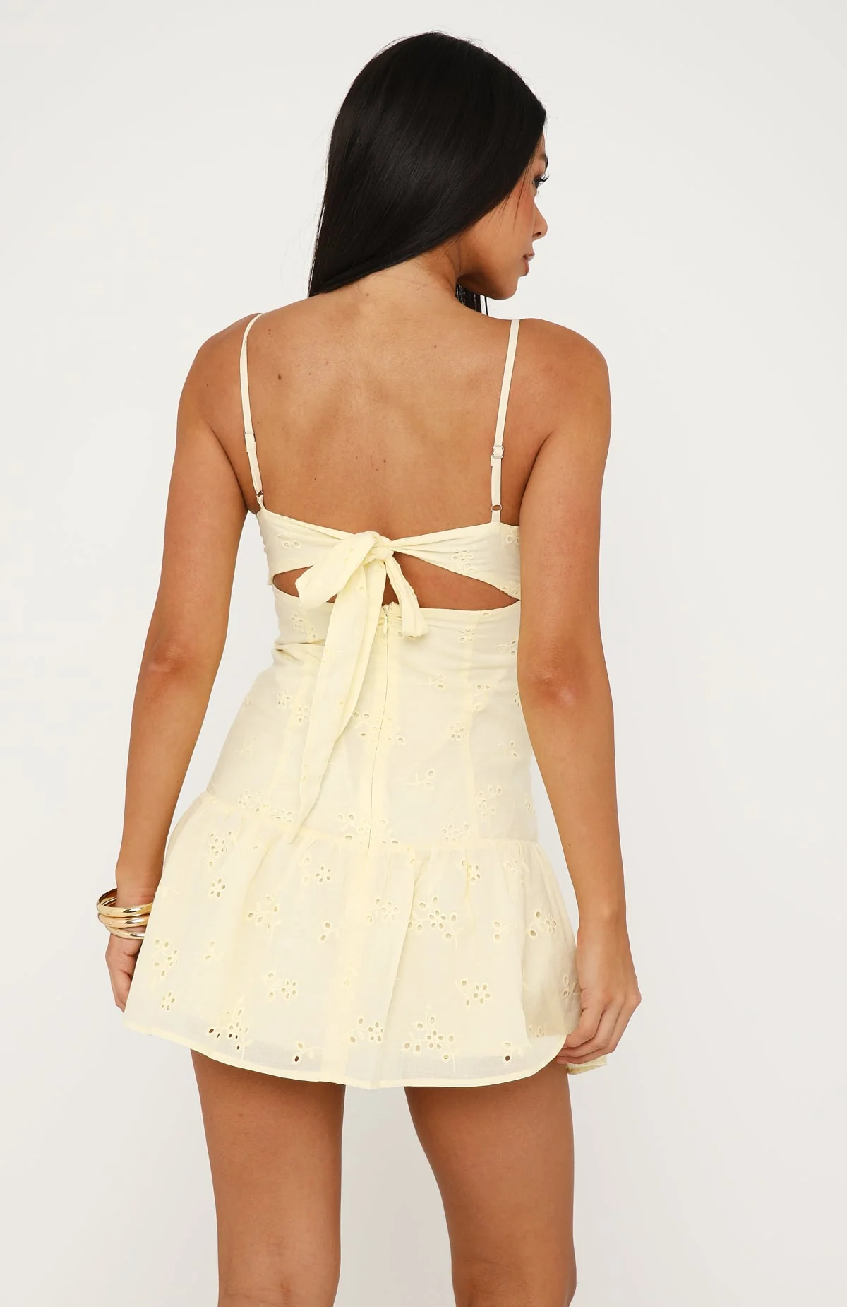 Sweet And Simple Mini Dress Lemon
