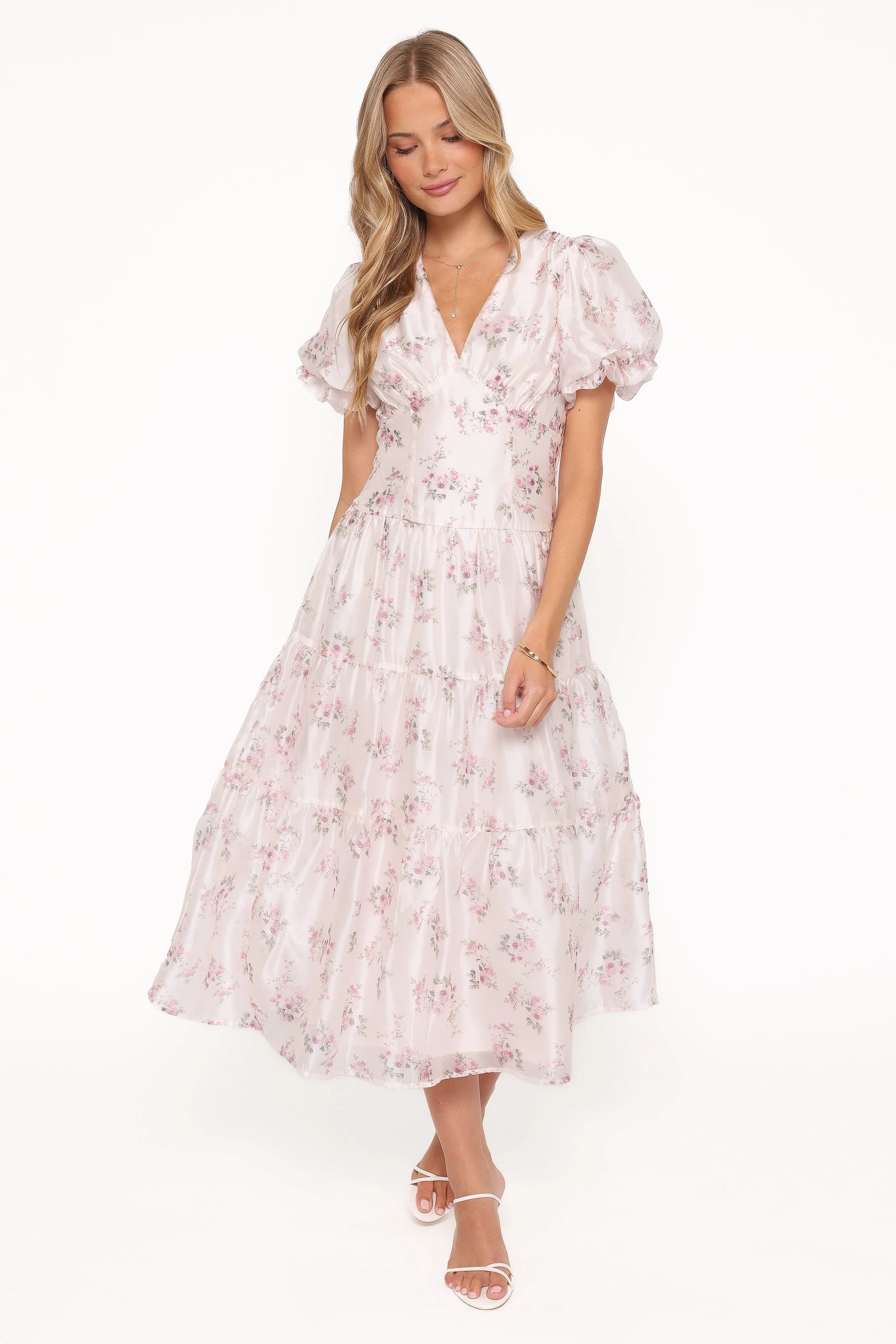 Jocelyn Maxi Dress - Ivory/Pink Floral