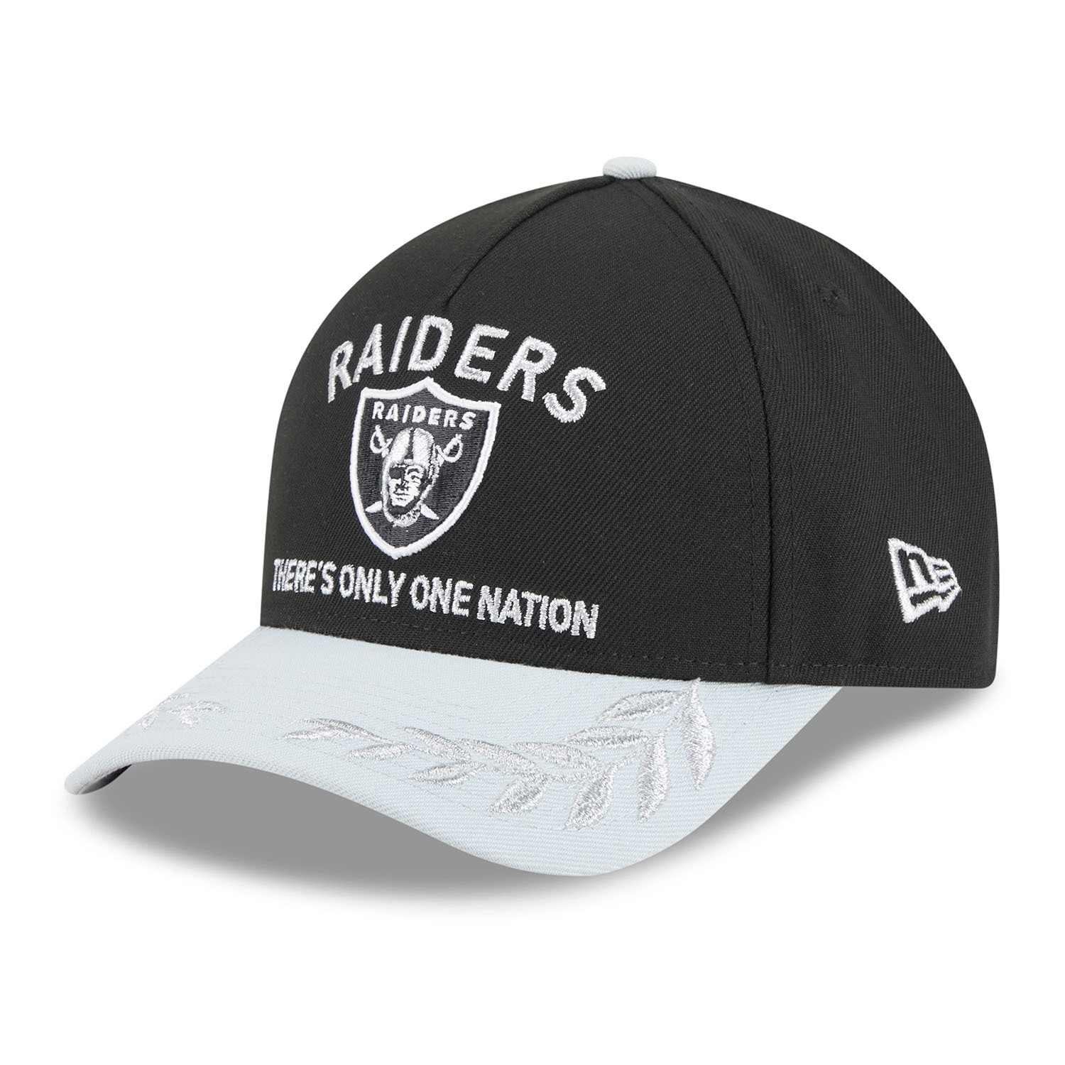 Las Vegas Raiders 2025 NFL Draft 9FORTY M-Crown A-Frame Snapback Cap Black