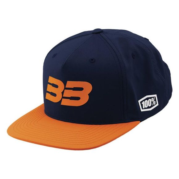 Casquette 100% BB33 - Bleu / OrangeRef : CE1533 / BB-20041-455-01