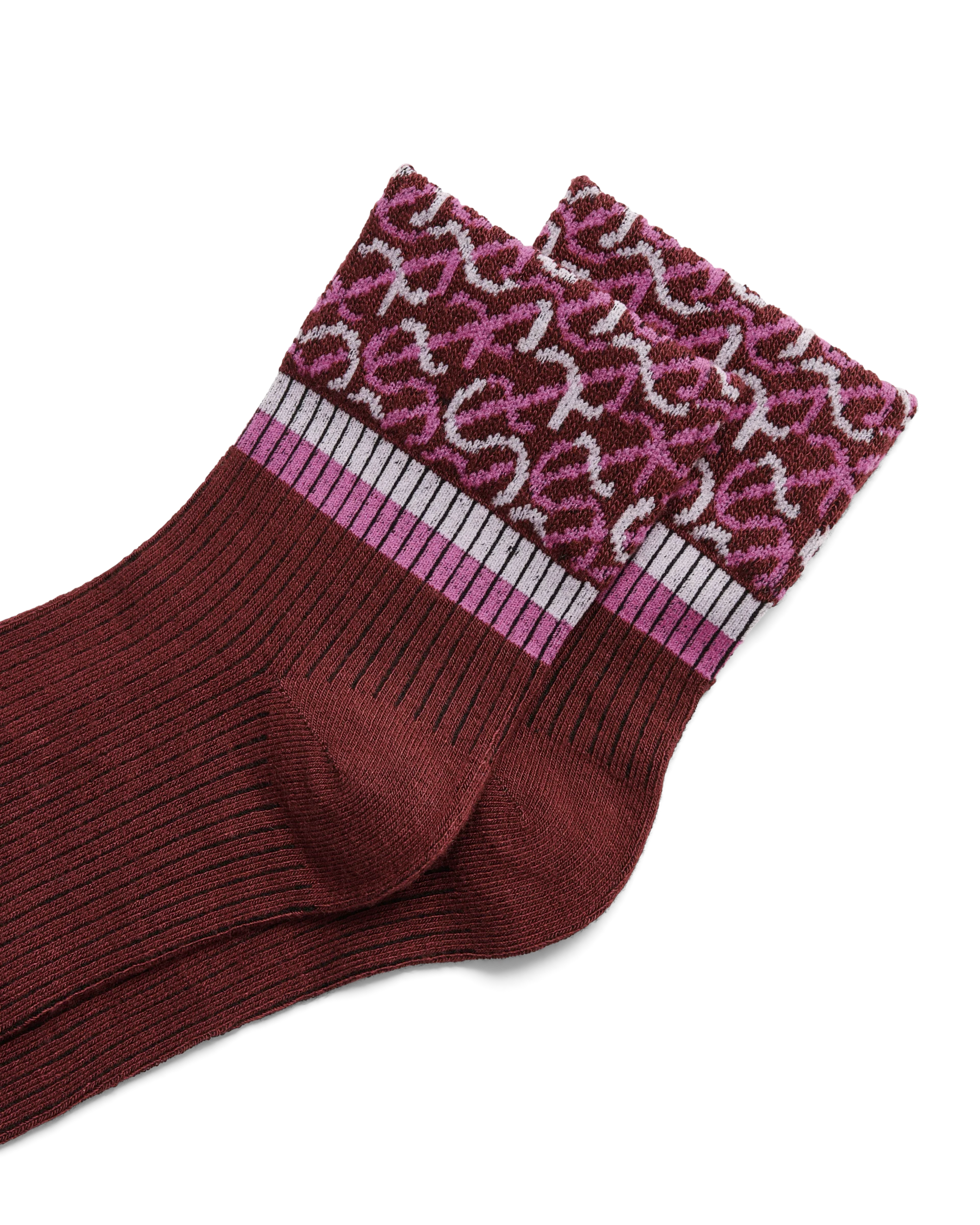 ECCO Vibe Wave Ankle-Cut Damen Knöchelsocken Rot