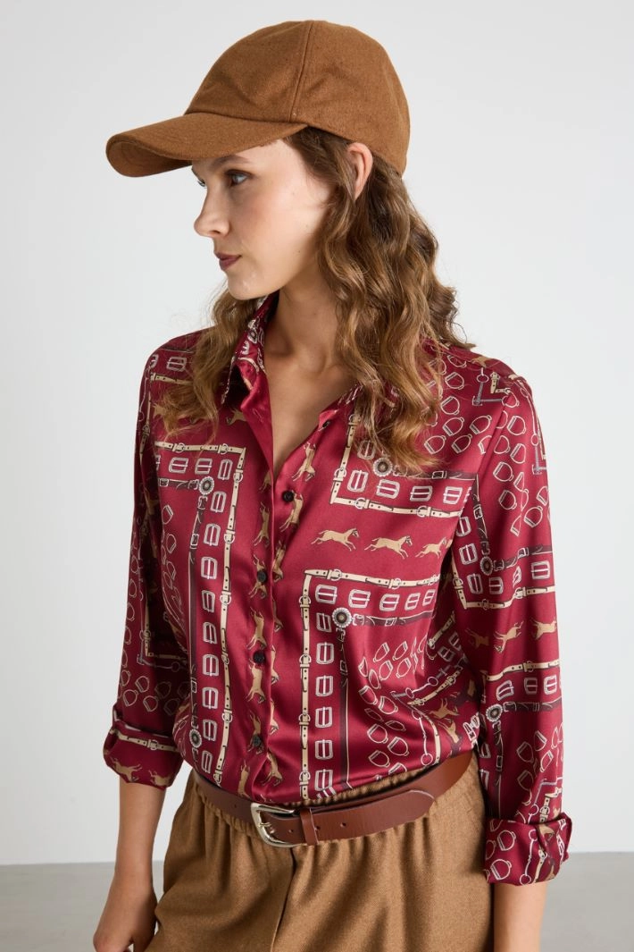 Wool blend cap - CAMEL BEIGE