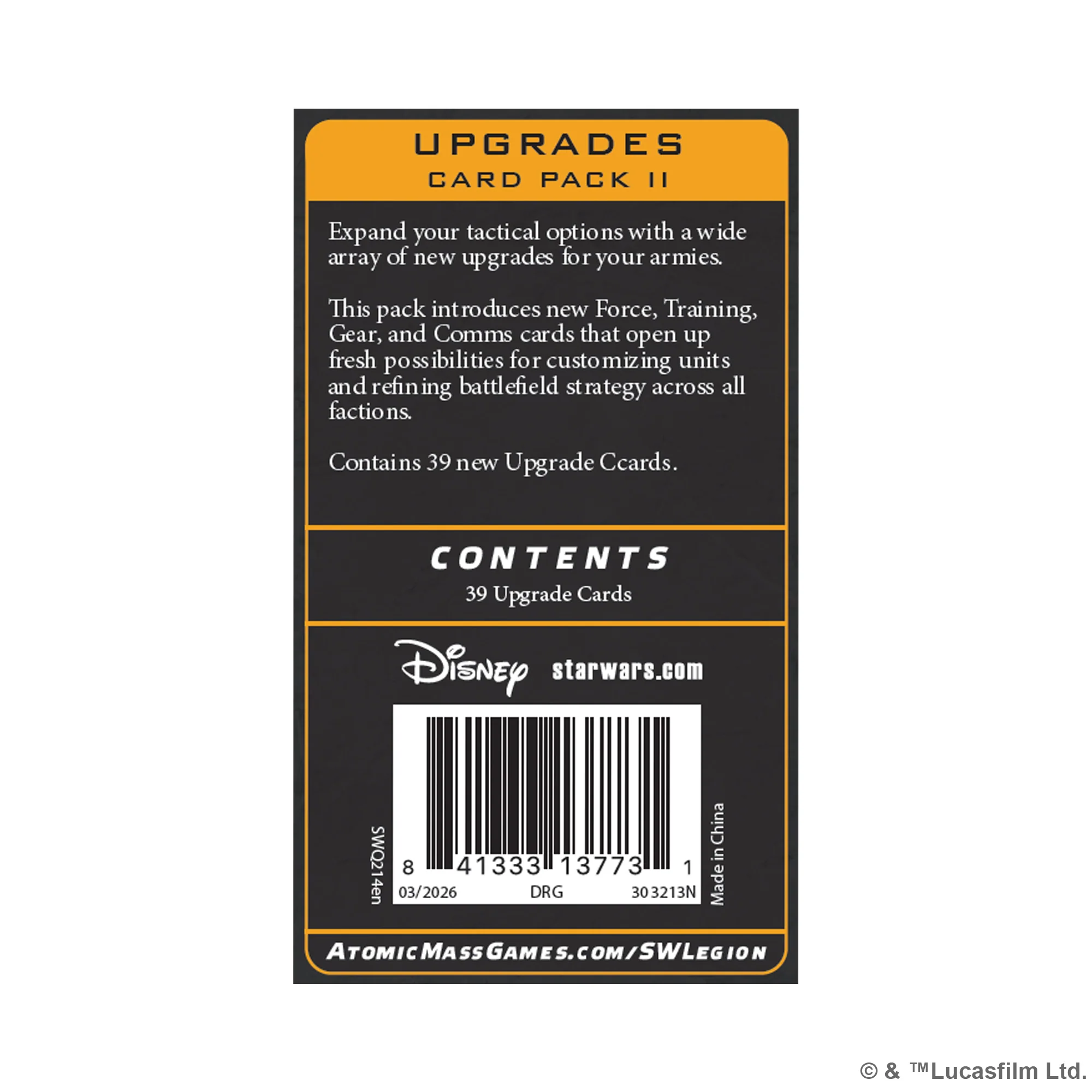 Star Wars: Legion – Upgrades Card Pack 2