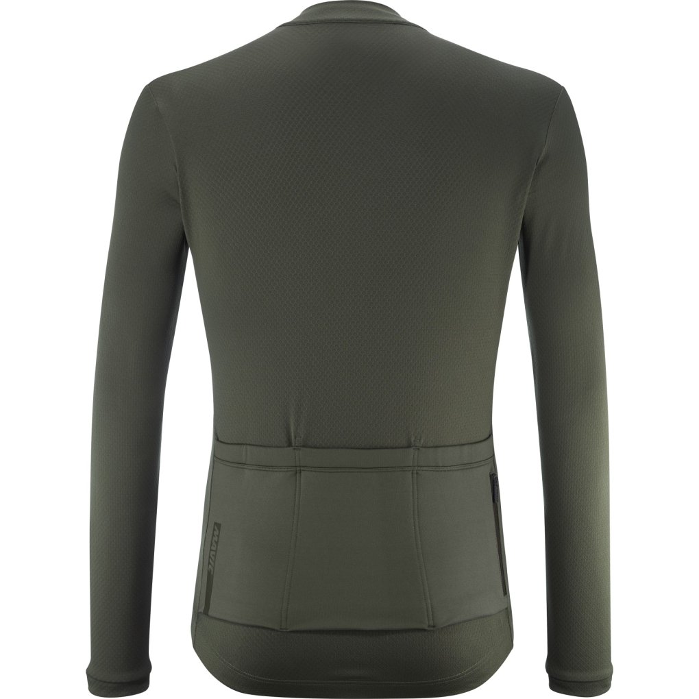 Mavic Aksium Thermo Longsleeve Jersey Men - christmas green