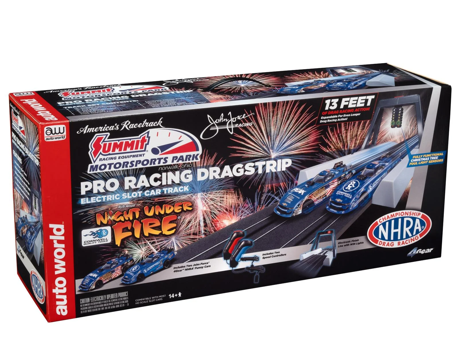 Summit Motorsports Park Night Under Fire 13′ Electronic Drag Auto World SRS354