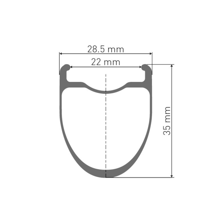 DT Swiss CRC 1400 SPLINE 35 Front Wheel - 28