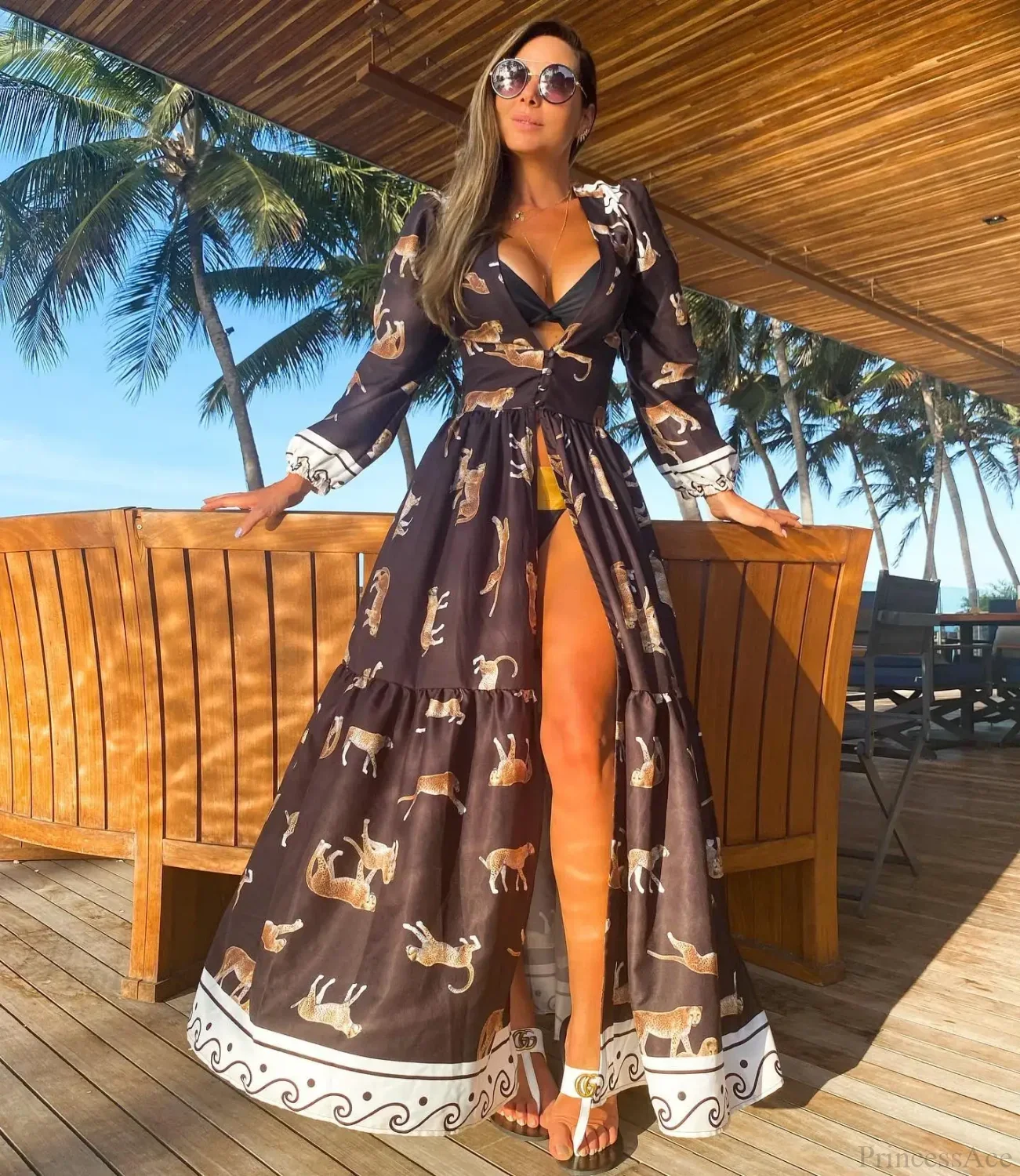 Crochet Kaftan Tunic Summer Beach Cover Up