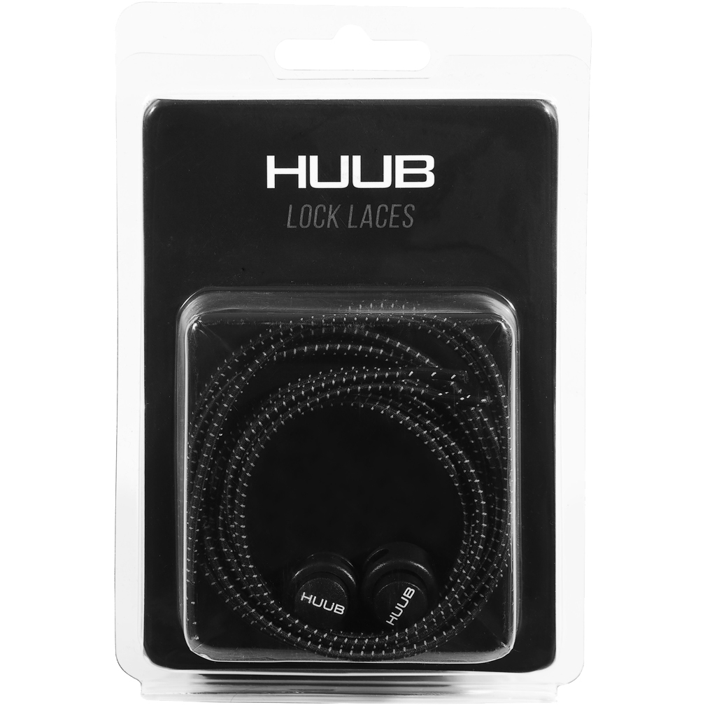 HUUB Design Lock Laces - 1 Pair Single Pack - black