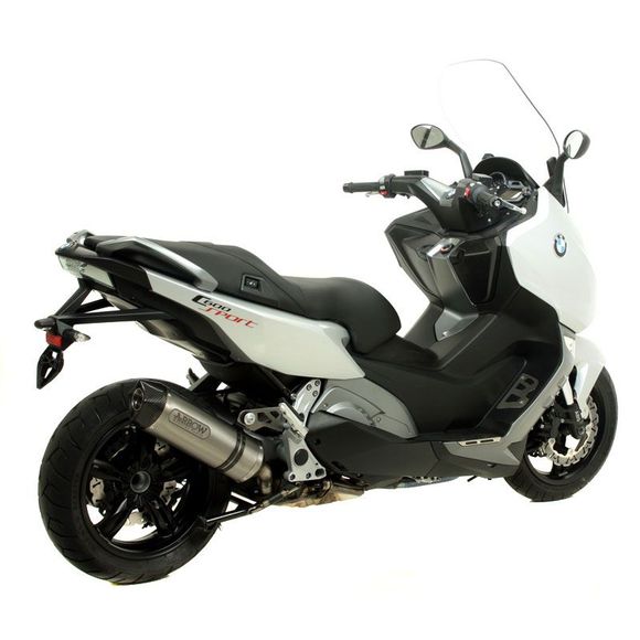 Silencieux Arrow Alu Dark Race-tech embout carboneBMW 650 C 650 GT (0133) - 2012 - 2015Ref : 73508AKN