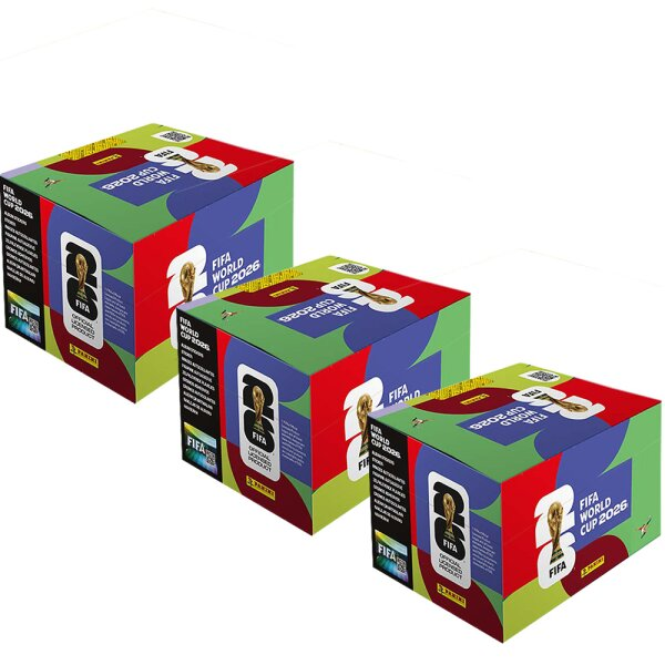 Panini FIFA World Cup 2026 Stickers - 3 Displays (300 Packs)
