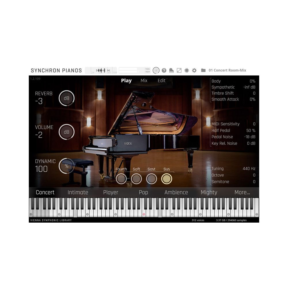Vienna Symphonic Library Fazioli F308 Standard Library – Thomann Ireland
