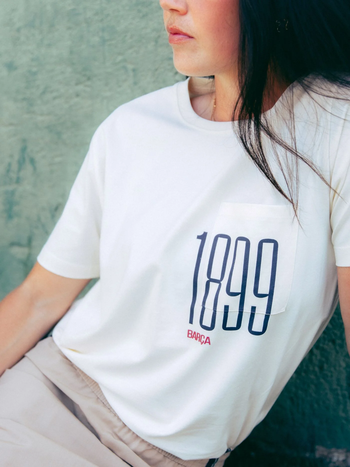 T-Shirt Beige 1899 Barça - Woman