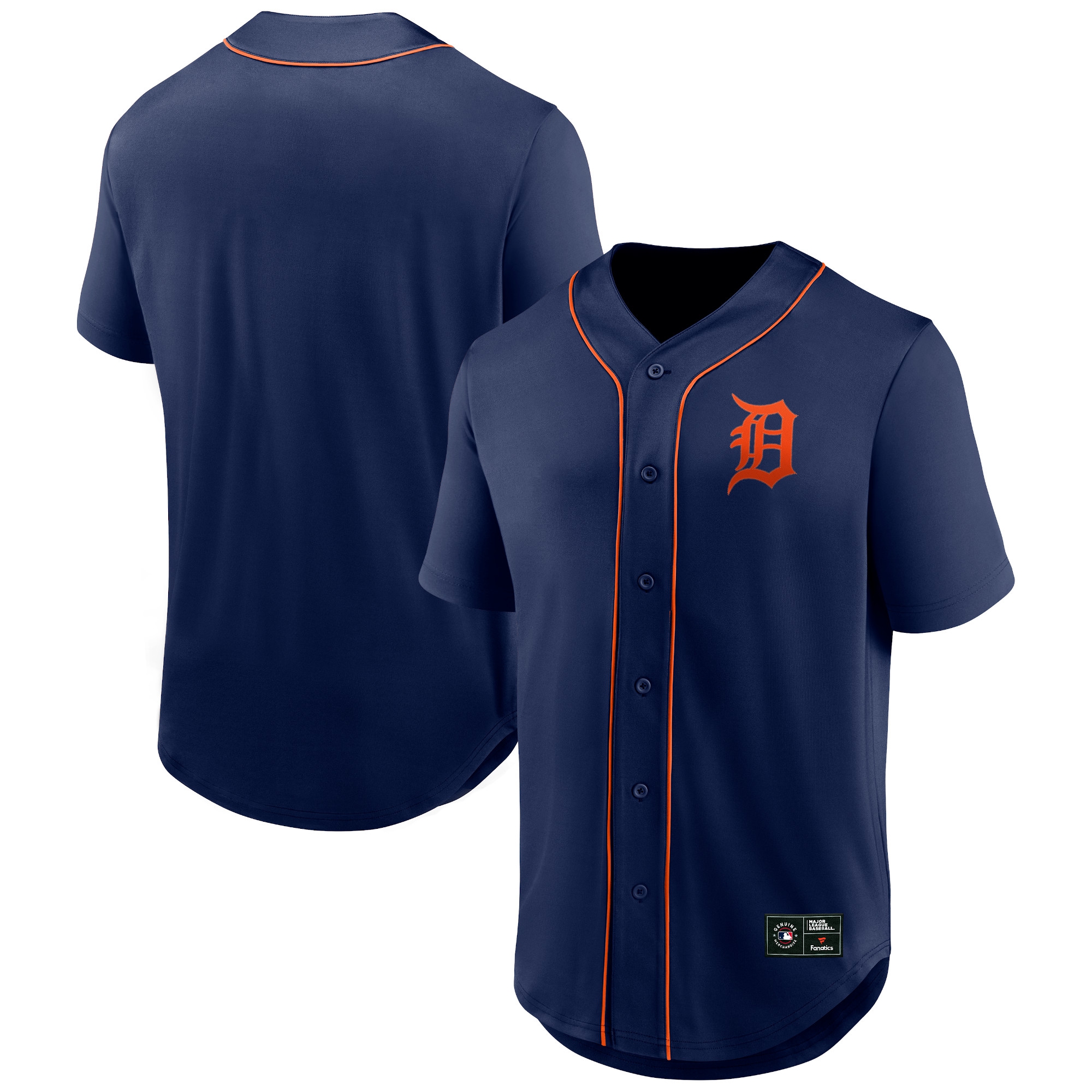 Detroit Tigers Fanatics Foundation MLB Fan Jersey Navy
