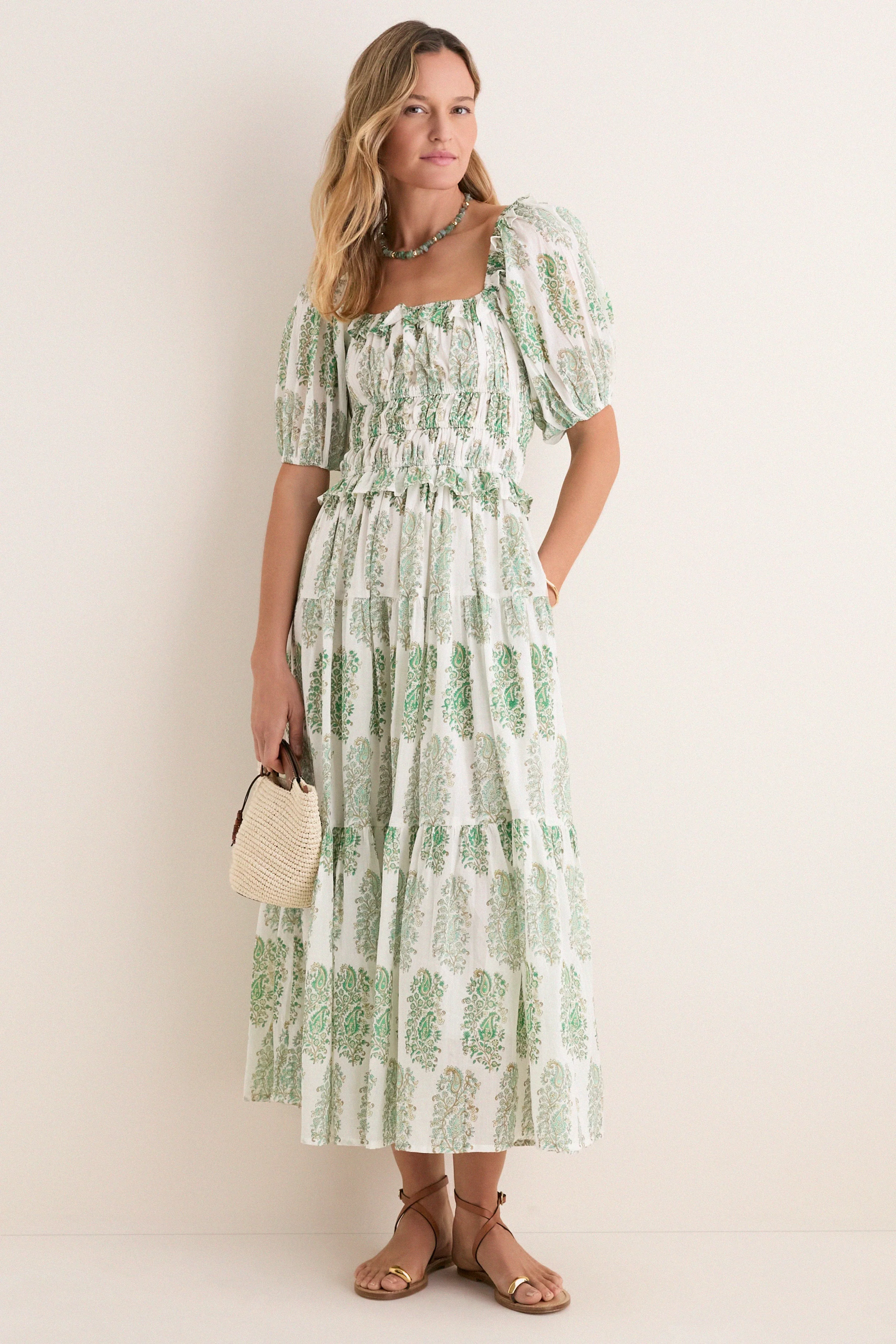 Green Mayura Percy Midi Dress