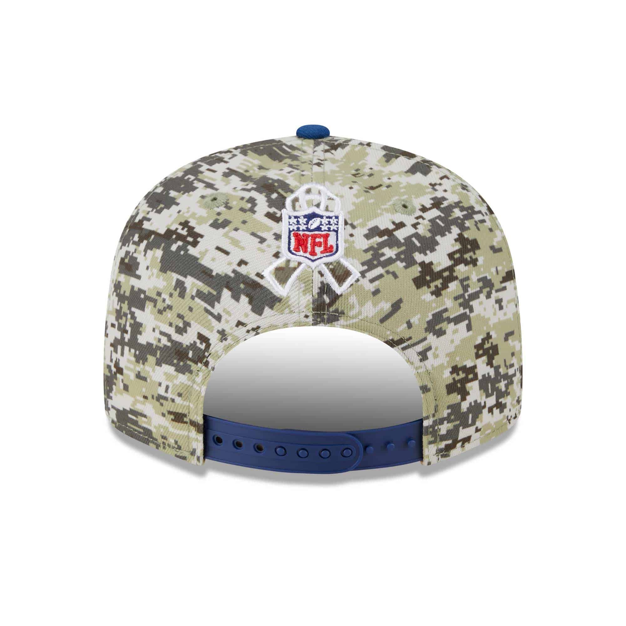Indianapolis Colts Camo 2023 NFL Salute to Service New Era 9FIFTY Snapback Cap
