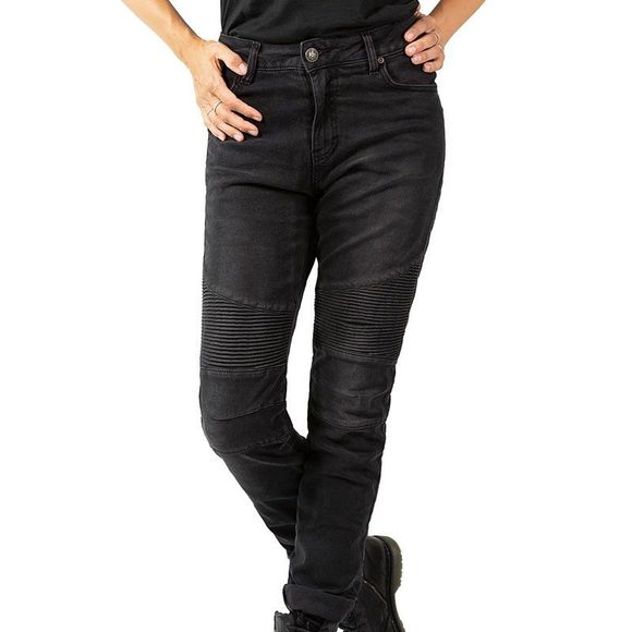 Jean Moto John Doe BETTY BIKER LONGUEUR 34 - Slim - NoirRef : JDE0075