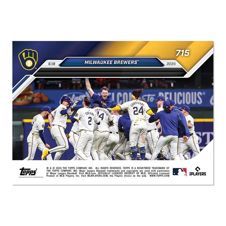 Milwaukee Brewers - 2024 MLB TOPPS NOW® Card 715