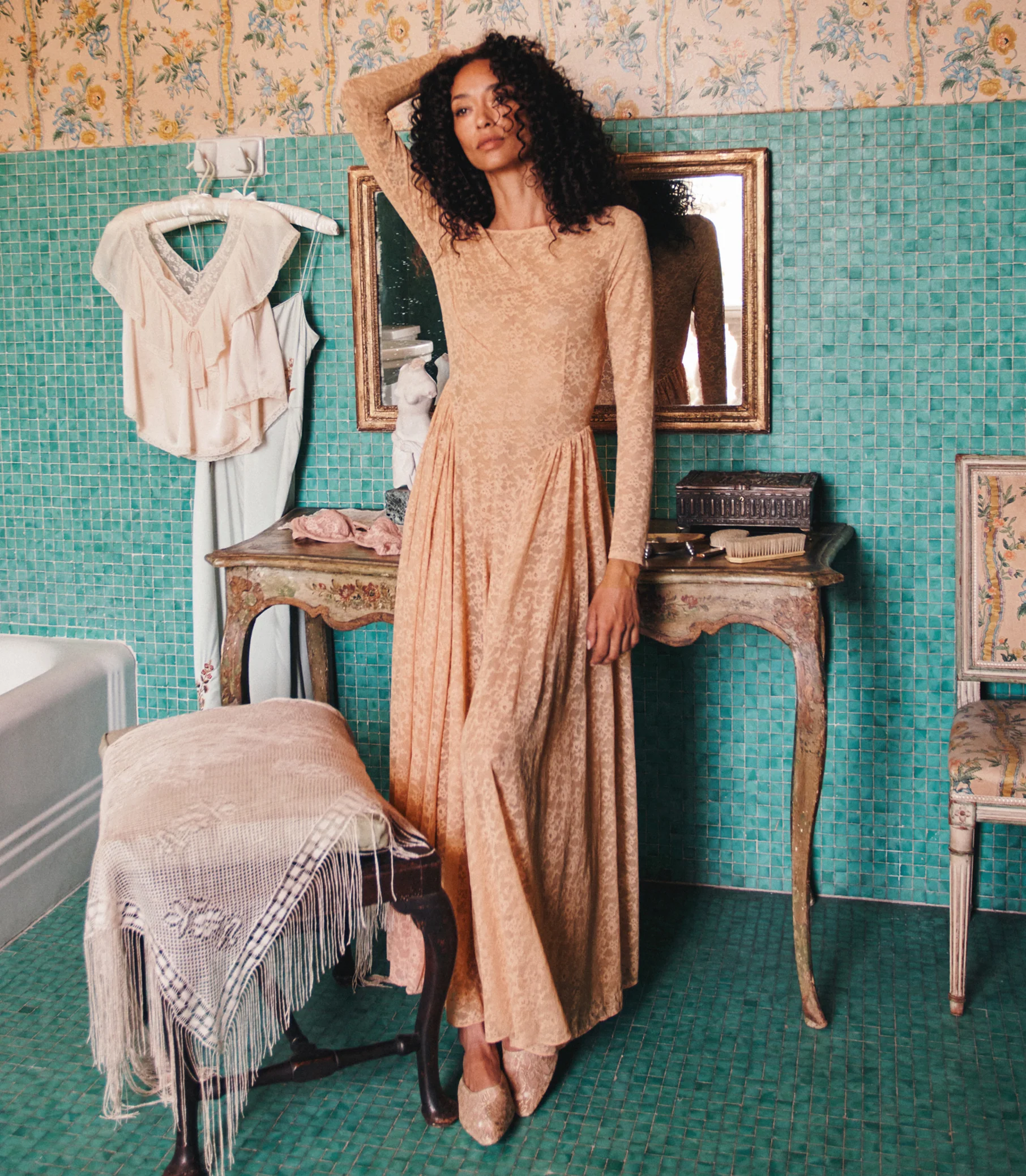 Wilhelmine Maxi Dress - Toasted Almond
