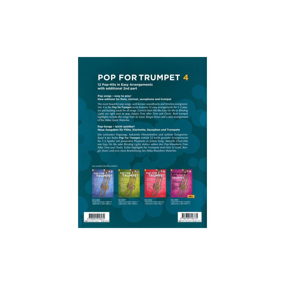 Schott Pop For Trumpet 4 – Thomann Ireland