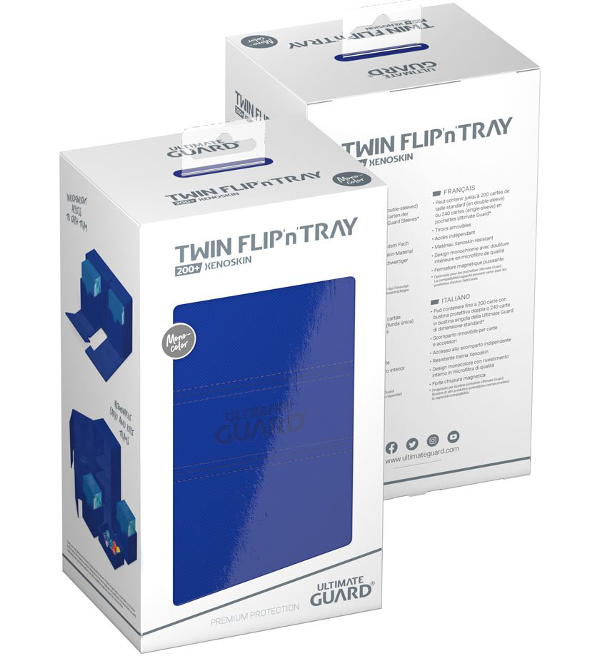 Ultimate Guard Twin Flip'n'Tray 200+ XenoSkin Monocolor - Blue